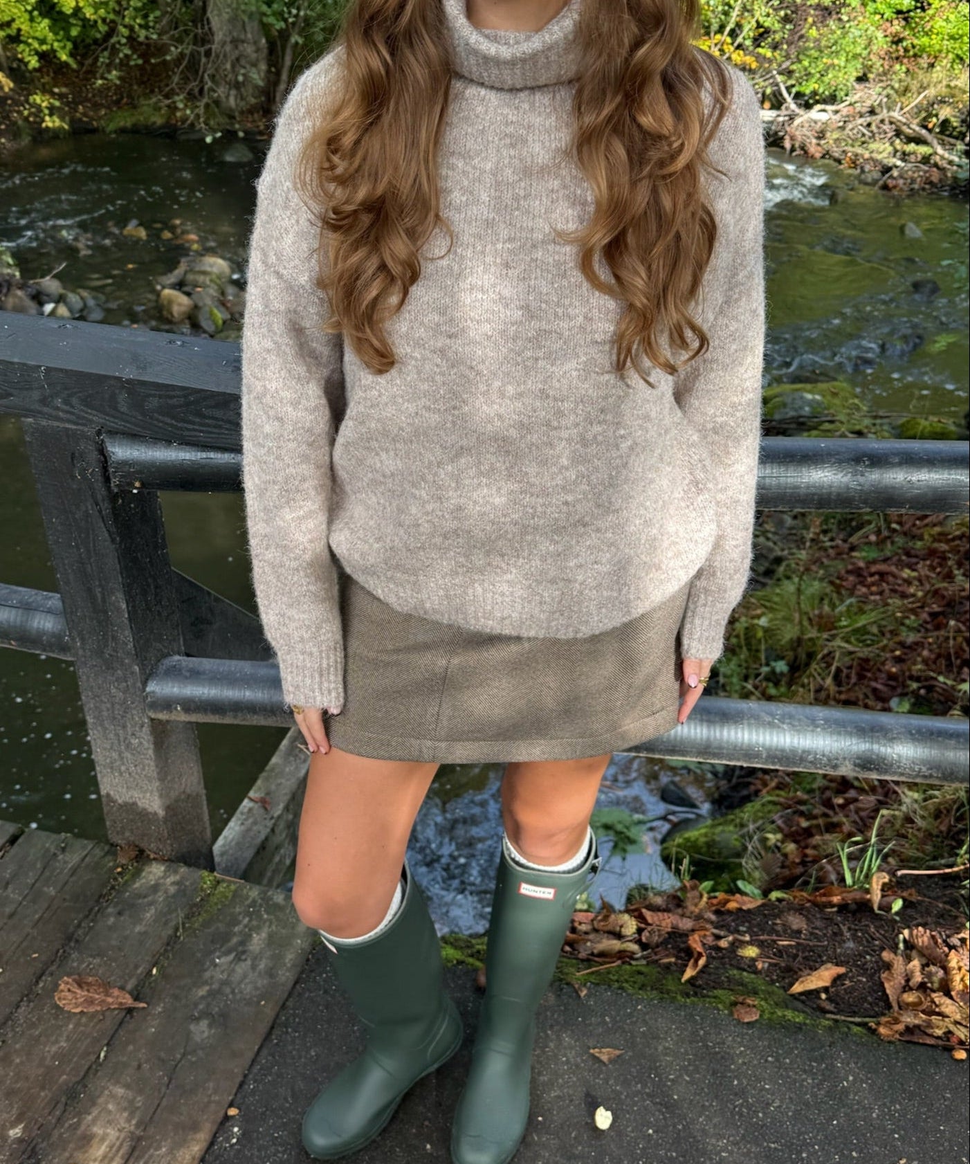 Maya Turtleneck Strik – Taupe - ByStenholt.dk