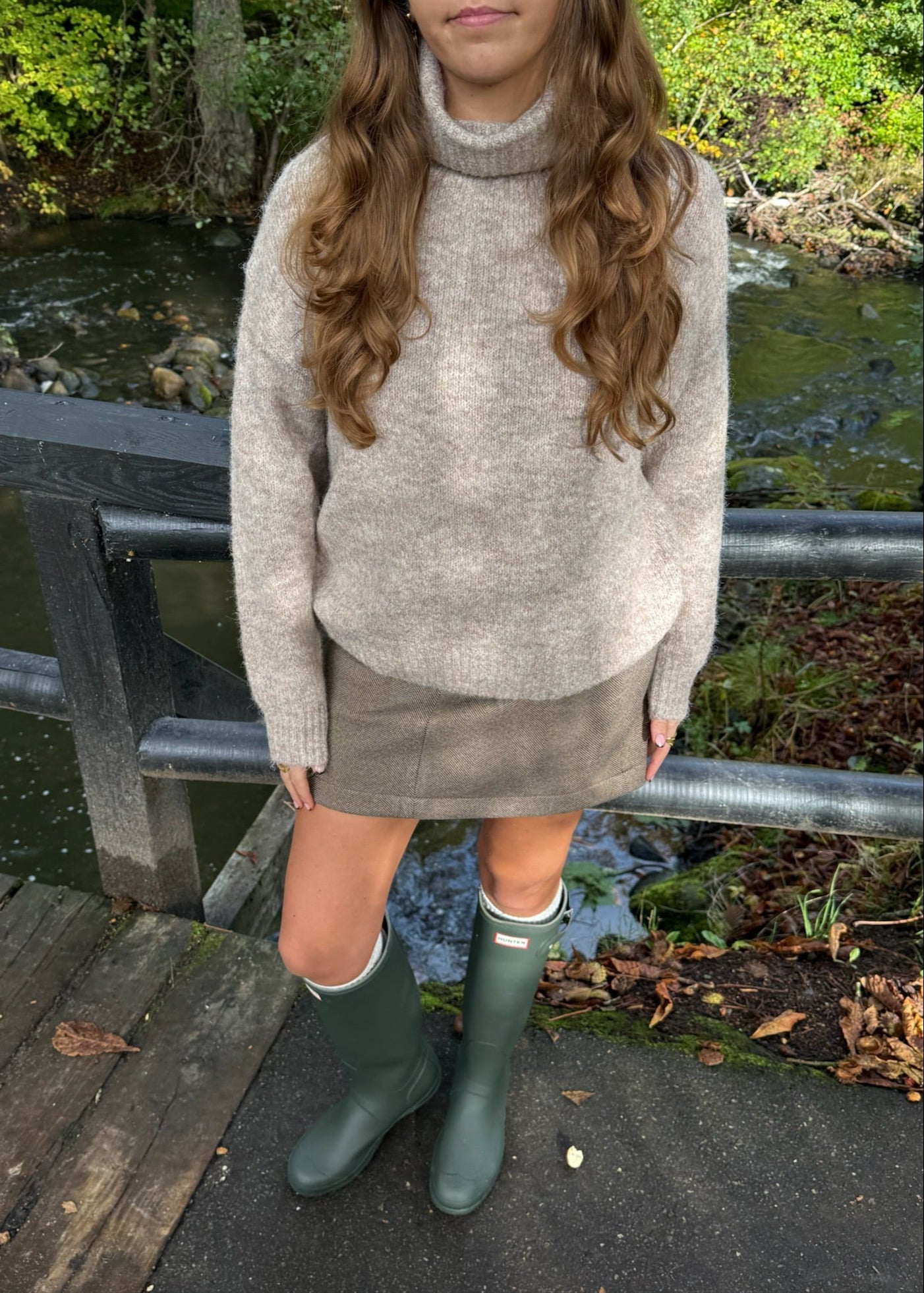 Maya Turtleneck Strik – Taupe - ByStenholt.dk