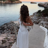 Mia Maxi Kjole - Hvid - ByStenholt.dk