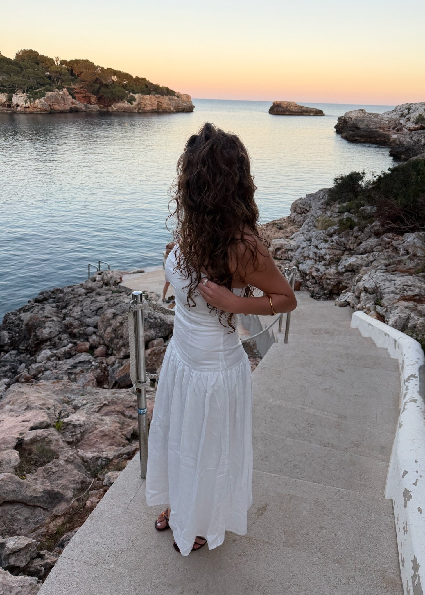 Mia Maxi Kjole - Hvid - ByStenholt.dk