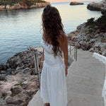 Mia Maxi Kjole - Hvid - ByStenholt.dk