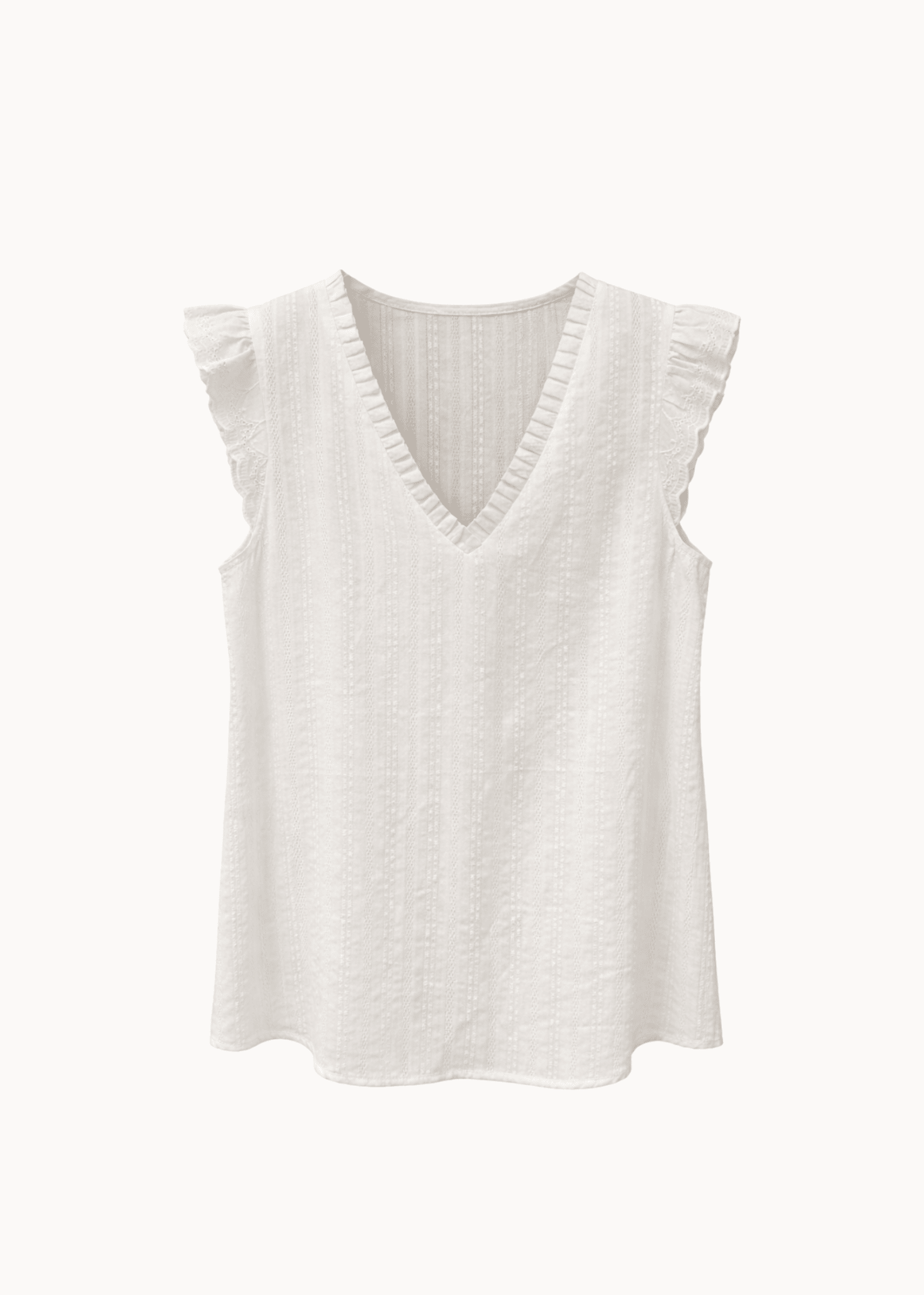 Mile Top - Hvid - ByStenholt.dk