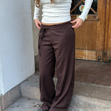 Milu Bukser med Bindebælte - Chokolade brun - ByStenholt.dk