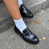 Mira Loafers med Nitter - Sort