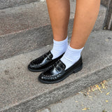 Mira Loafers med Nitter - Sort