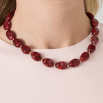 Nani Chunky Perlehalskæde - Rød - ByStenholt.dk