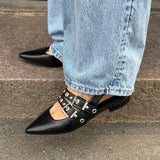 Noelia Slingbacks - Sort - ByStenholt.dk