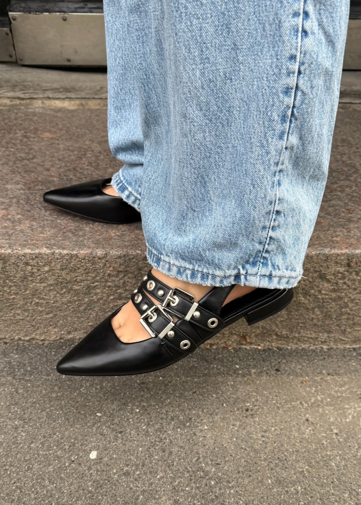 Noelia Slingbacks - Sort - ByStenholt.dk