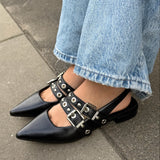 Noelia Slingbacks - Sort - ByStenholt.dk