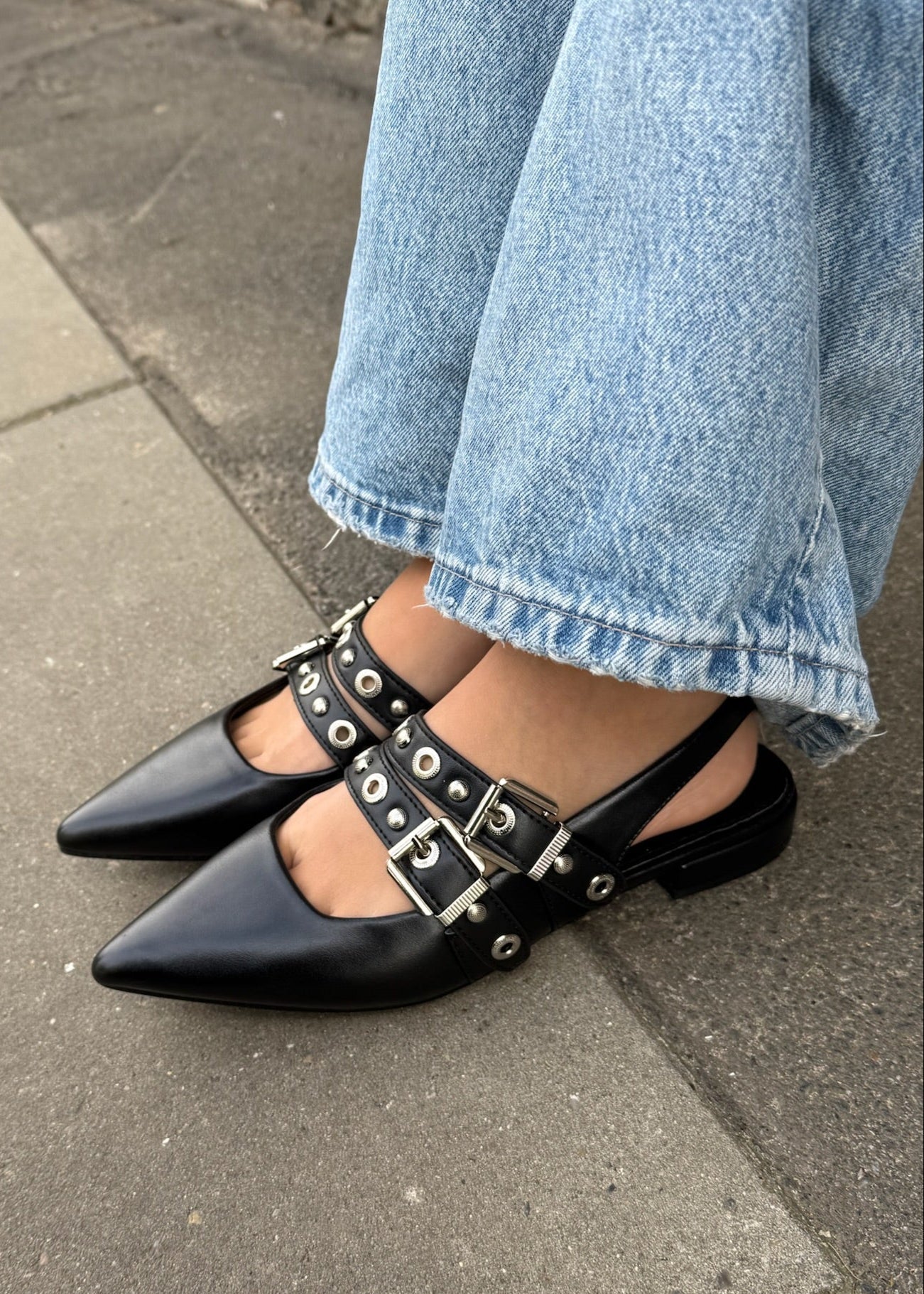 Noelia Slingbacks - Sort - ByStenholt.dk