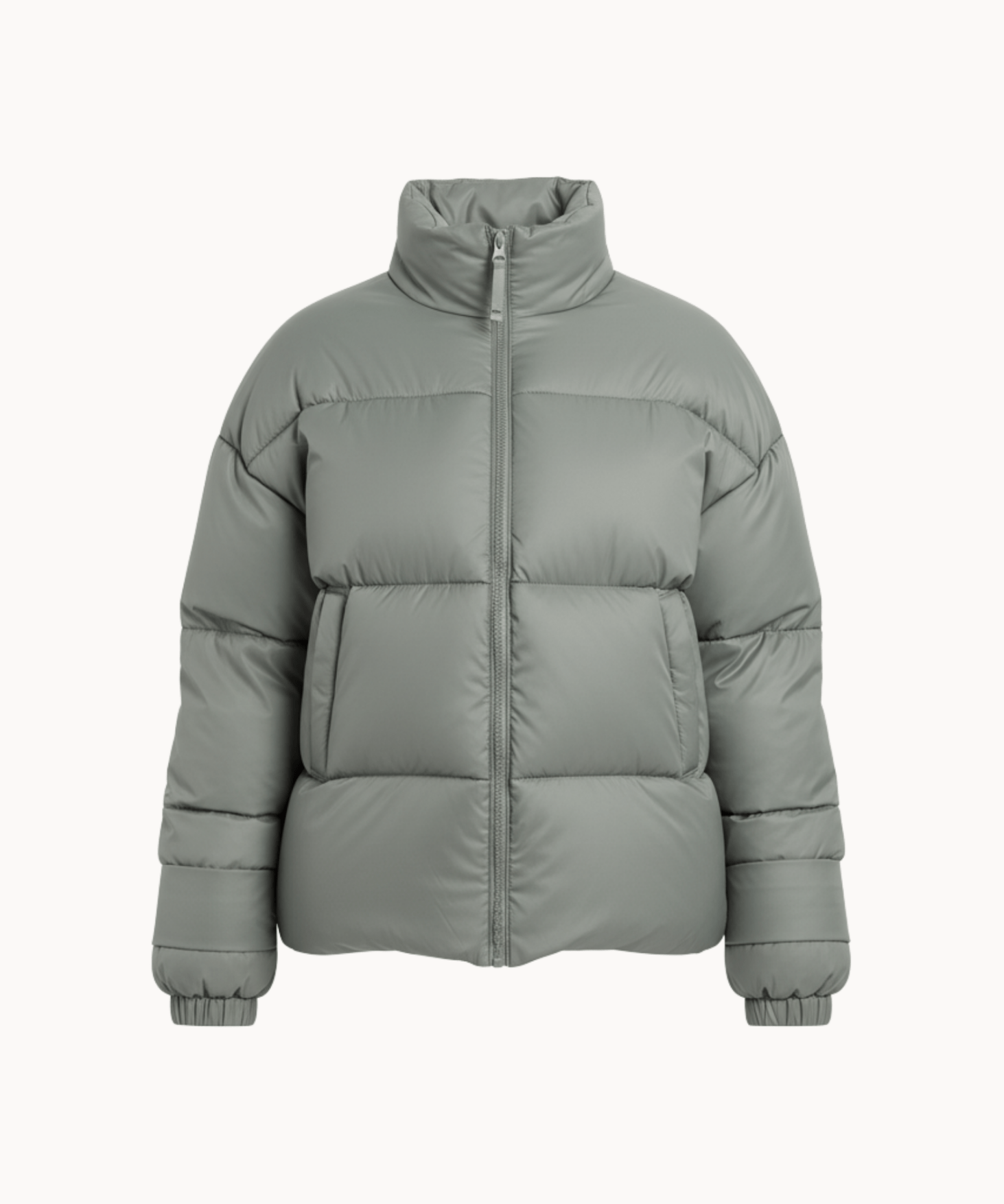 Nola Puffer Jakke - Mat Khaki - ByStenholt.dk