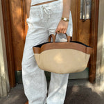 Nora Flettet Taske - Camel - ByStenholt.dk