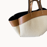 Nora Flettet Taske - Camel - ByStenholt.dk