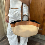 Nora Flettet Taske - Camel - ByStenholt.dk