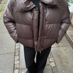 Nova Puffer Jakke - Mørkebrun - ByStenholt.dk