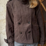 Oline Kort Coat - Brun - ByStenholt.dk