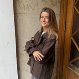 Oline Kort Coat - Brun - ByStenholt.dk