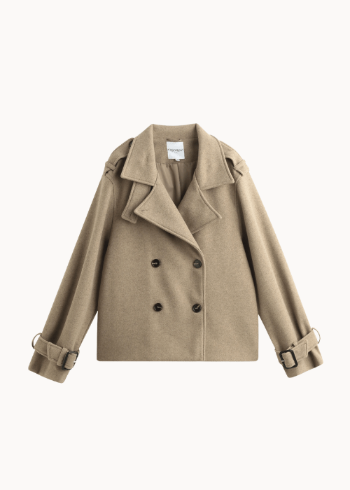 Oline Kort Coat - Camel - ByStenholt.dk