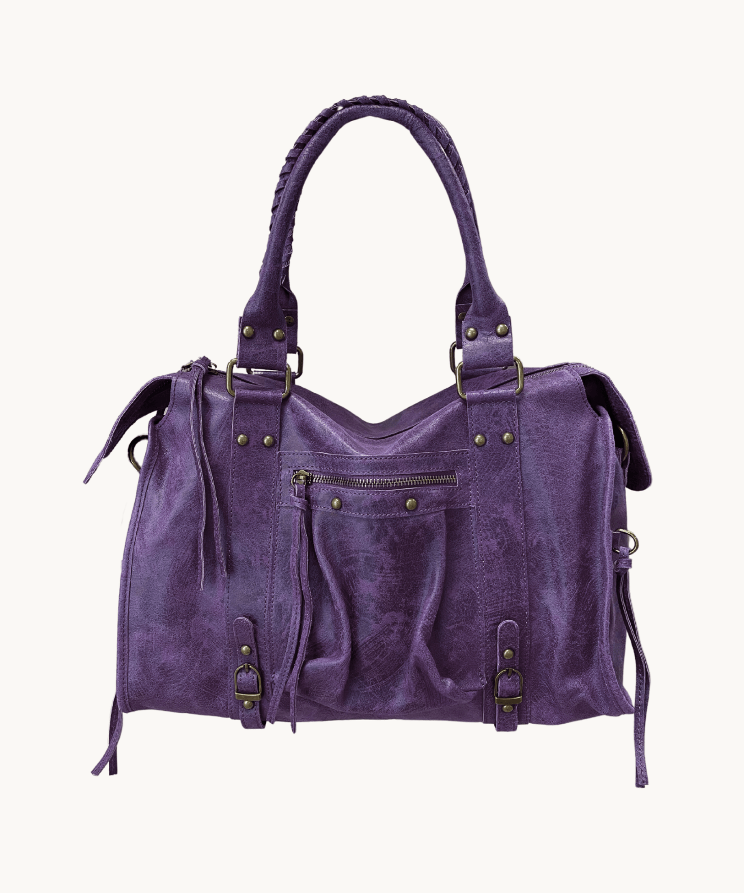 Paris Taske - Mørkelilla - ByStenholt.dk