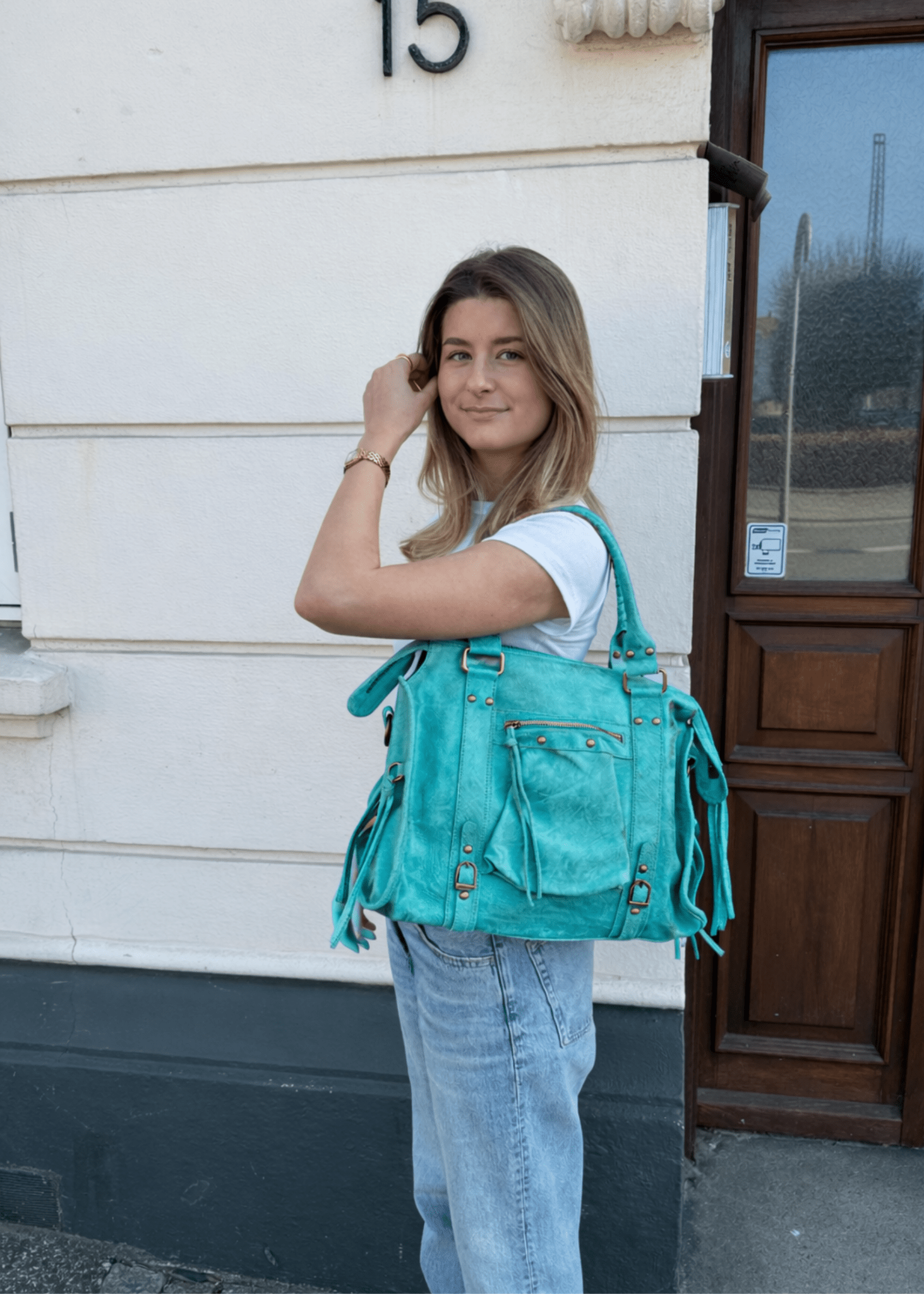 Paris Taske - Turkis - ByStenholt.dk