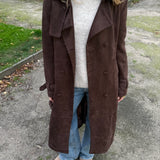 Ruskind lang Coat - Brun - ByStenholt.dk