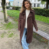 Ruskind lang Coat - Brun - ByStenholt.dk
