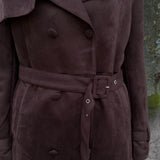 Ruskind lang Coat - Brun - ByStenholt.dk