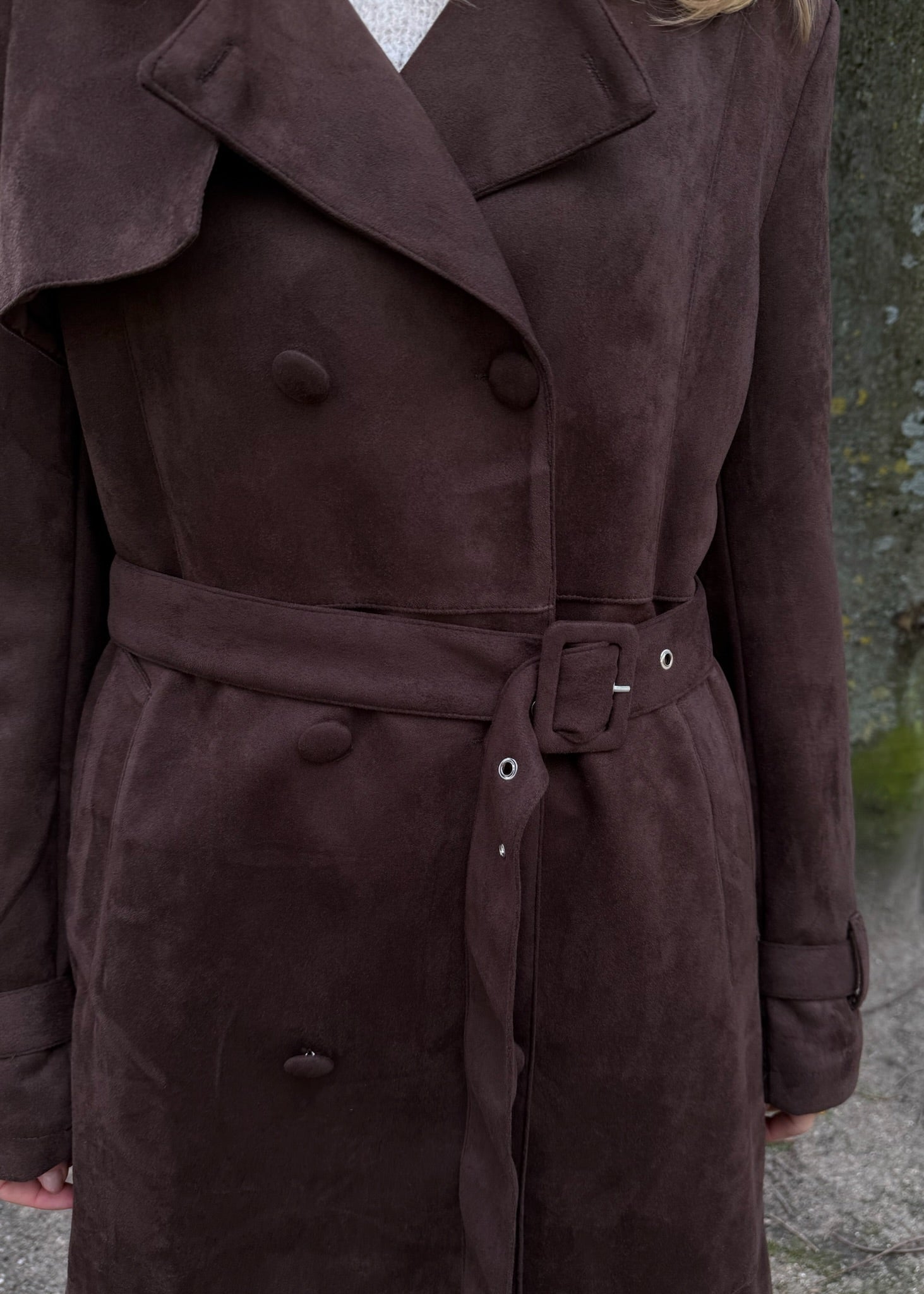 Ruskind lang Coat - Brun - ByStenholt.dk