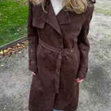 Ruskind lang Coat - Brun - ByStenholt.dk