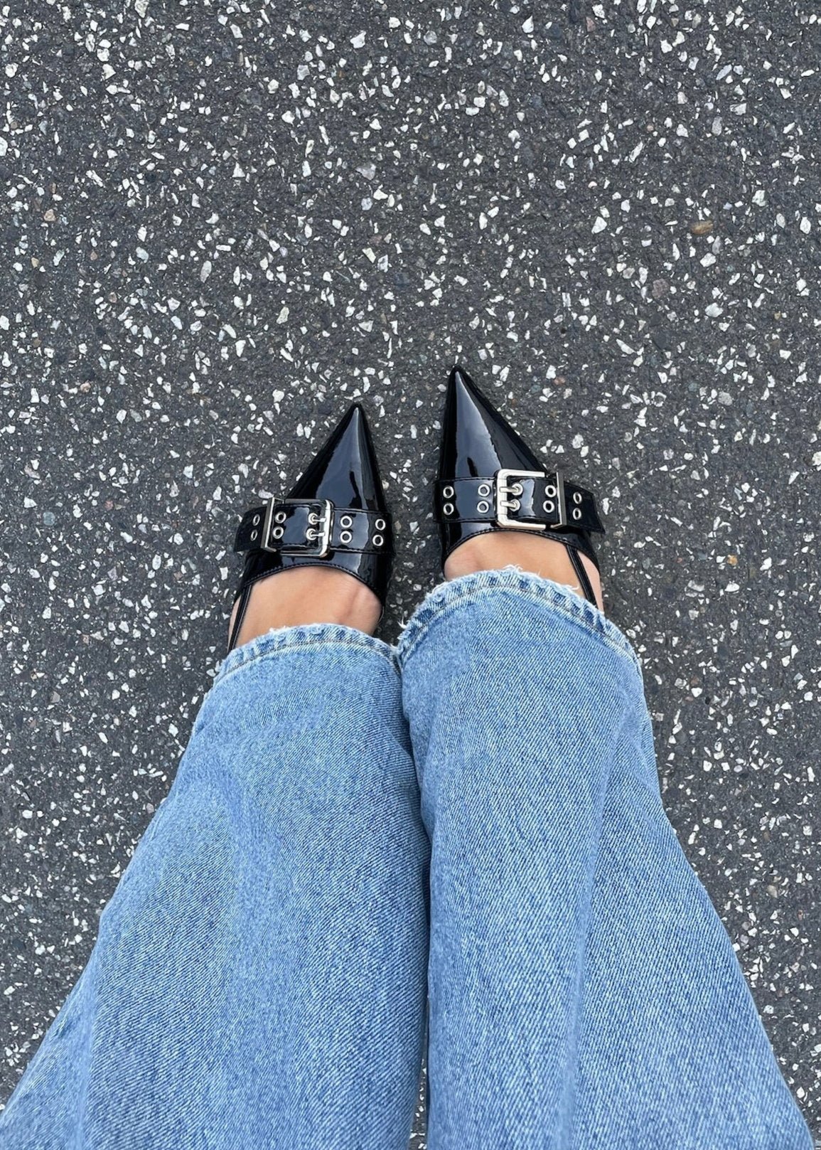 Saga Slingback Pumps - Sort - ByStenholt.dk