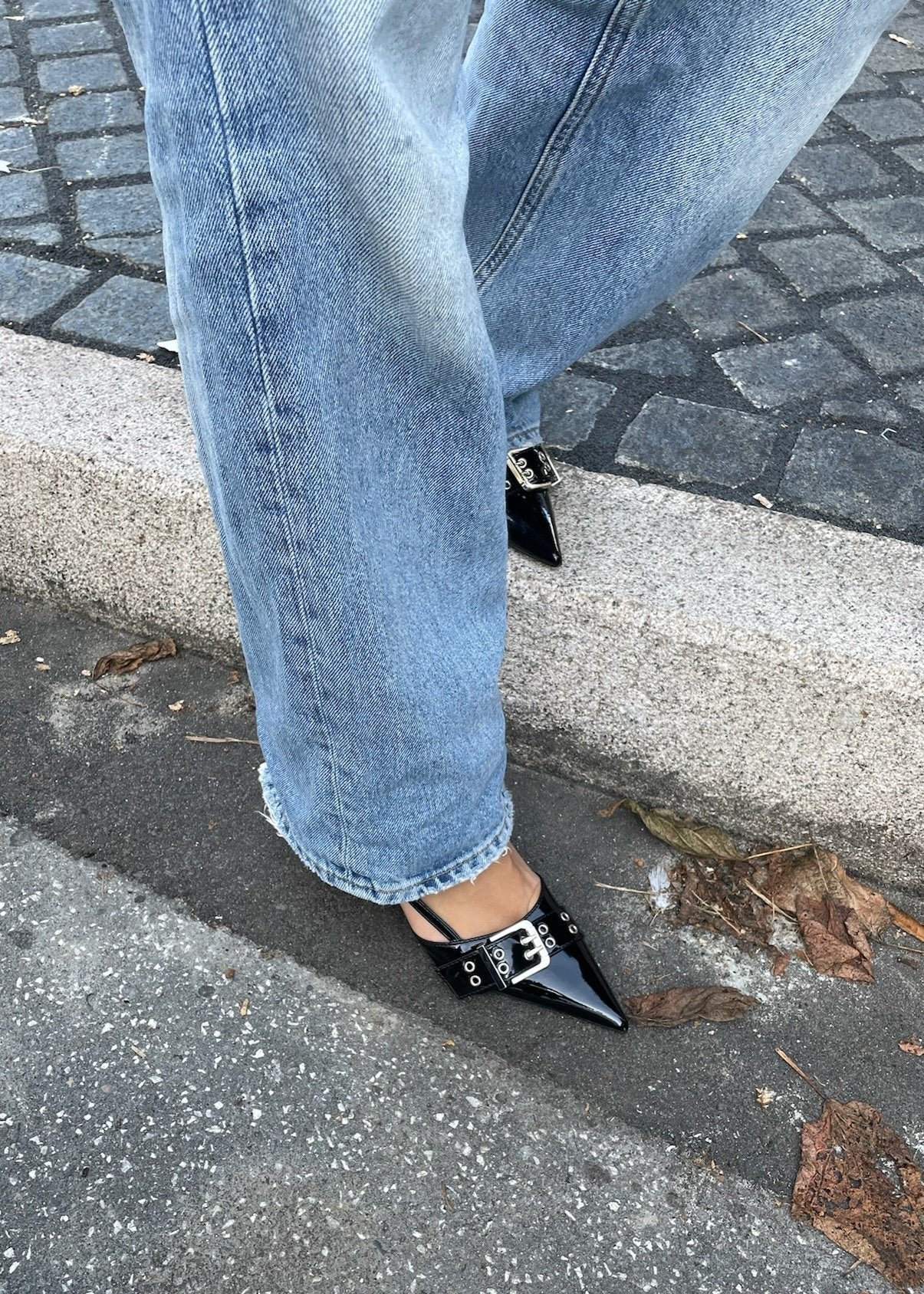 Saga Slingback Pumps - Sort - ByStenholt.dk