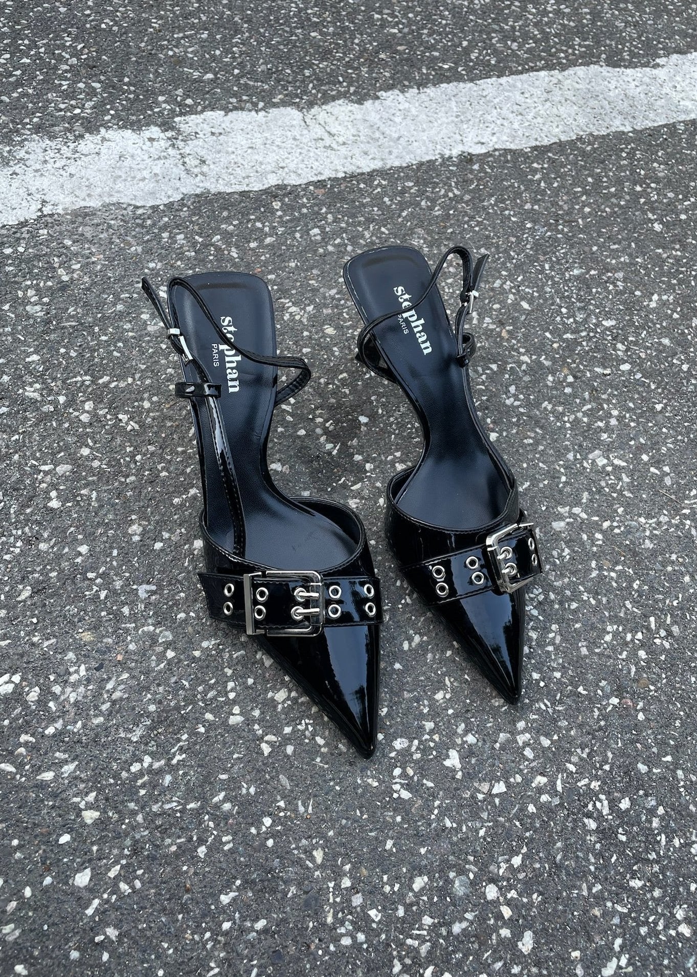 Saga Slingback Pumps - Sort - ByStenholt.dk