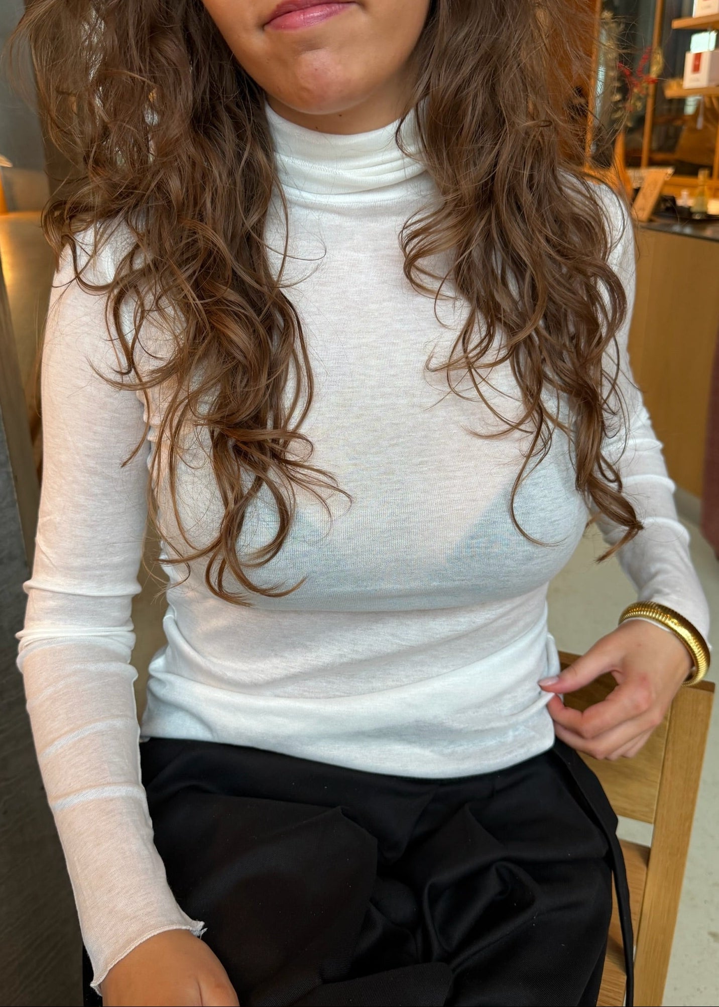 Sarah Soft Turtleneck - Hvid - ByStenholt.dk