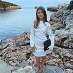 Satin Kjole - Creme - ByStenholt.dk