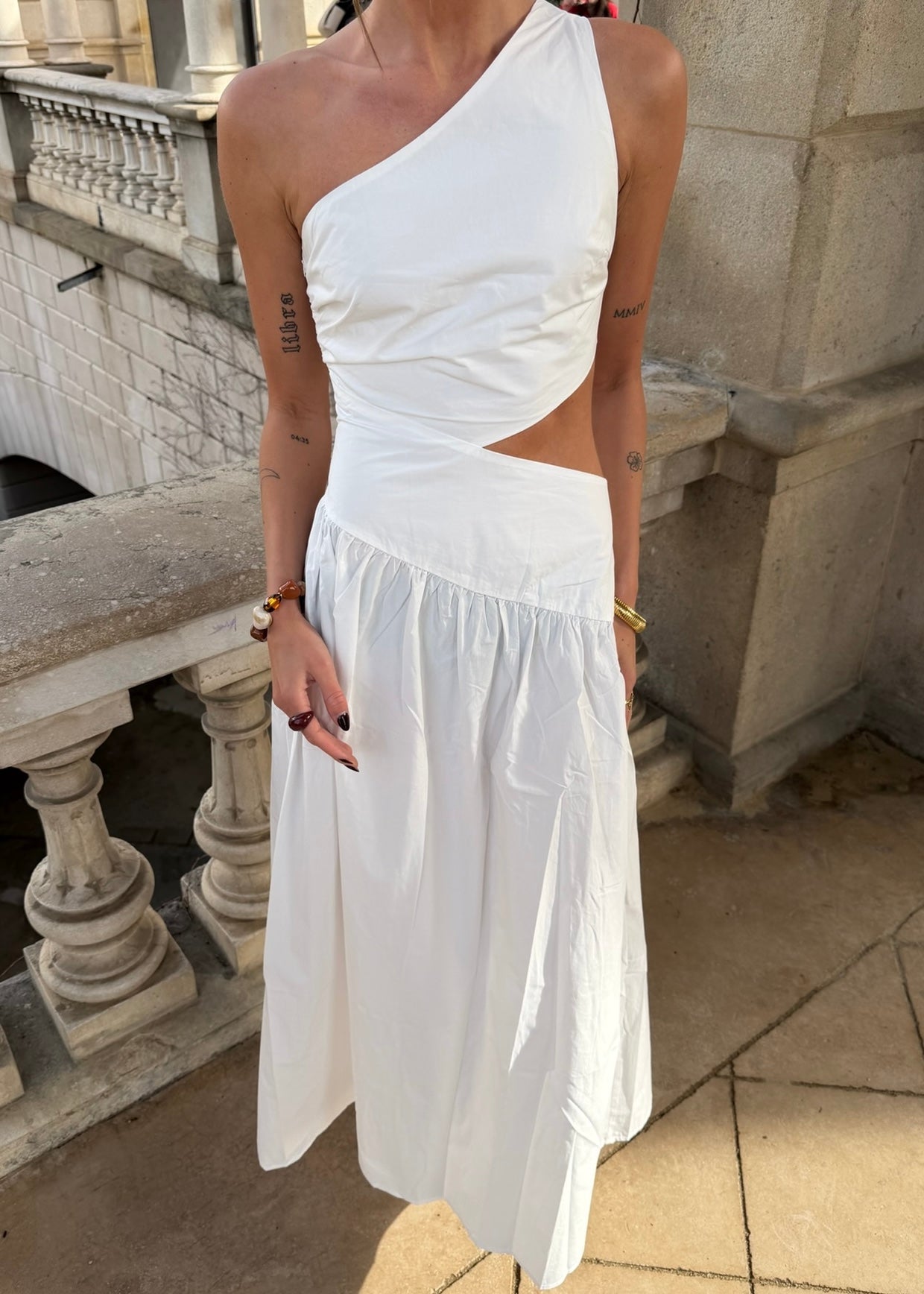 Seraphina Maxi Kjole - Hvid - ByStenholt.dk