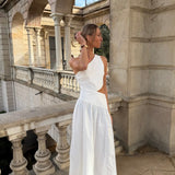 Seraphina Maxi Kjole - Hvid - ByStenholt.dk