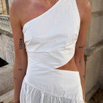 Seraphina Maxi Kjole - Hvid - ByStenholt.dk