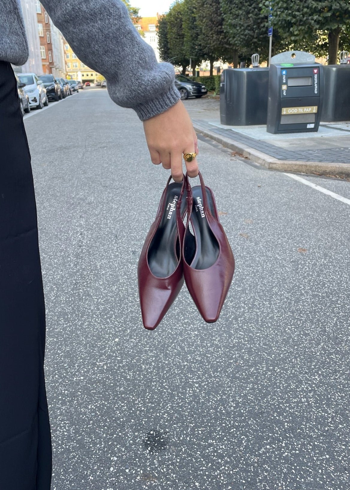 Serena Slingback Pumps - Vinrød - ByStenholt.dk