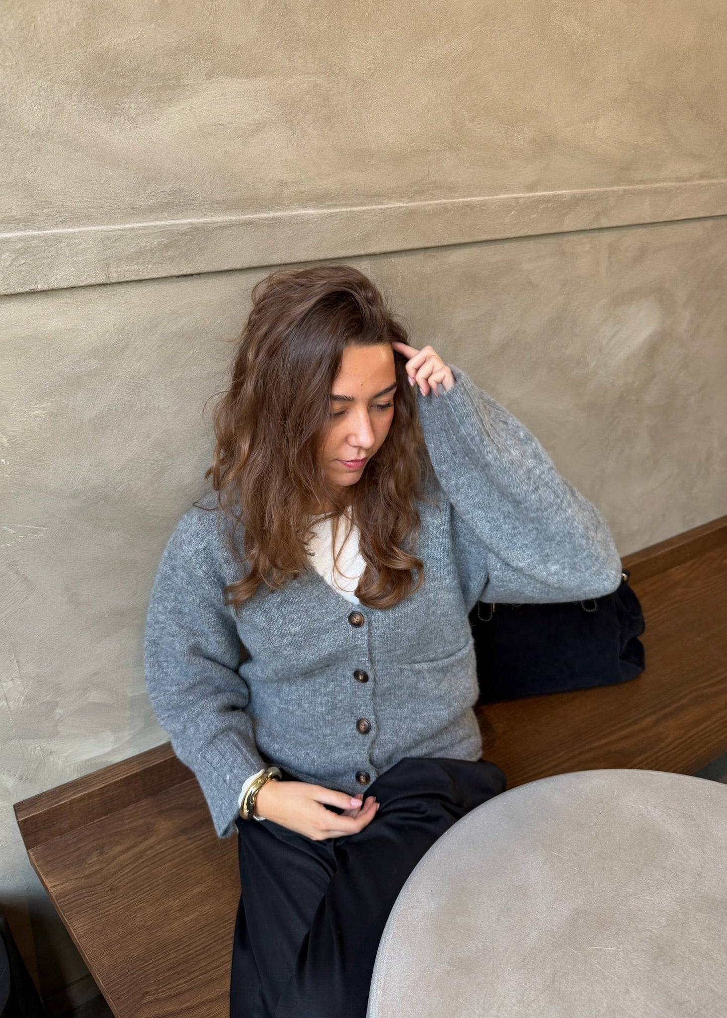 Sia Cardigan - Grå - ByStenholt.dk