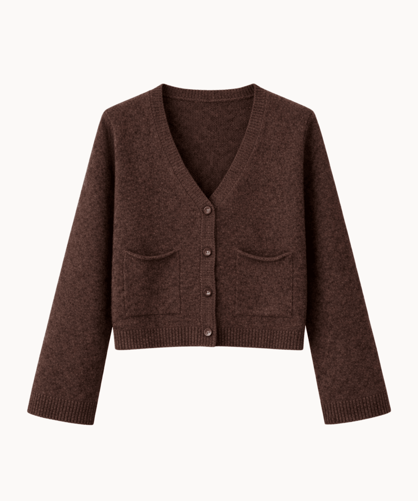 Sia Cardigan - Mørkebrun - ByStenholt.dk