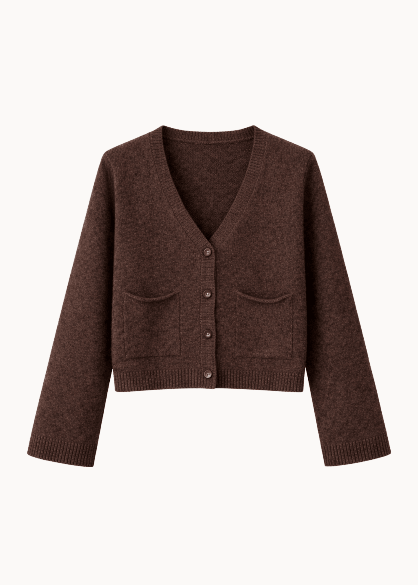 Sia Cardigan - Mørkebrun - ByStenholt.dk