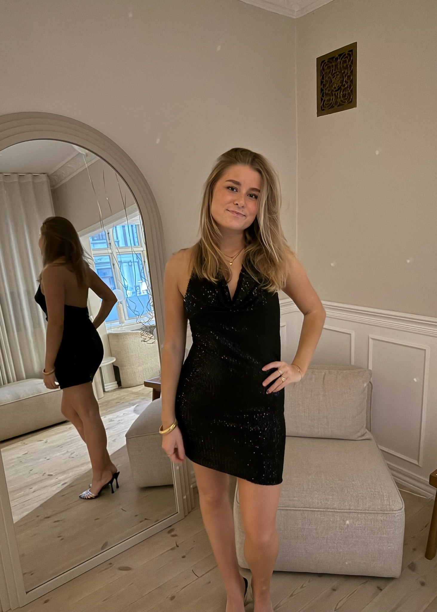 Sia Paillet Kjole - Sort - ByStenholt.dk