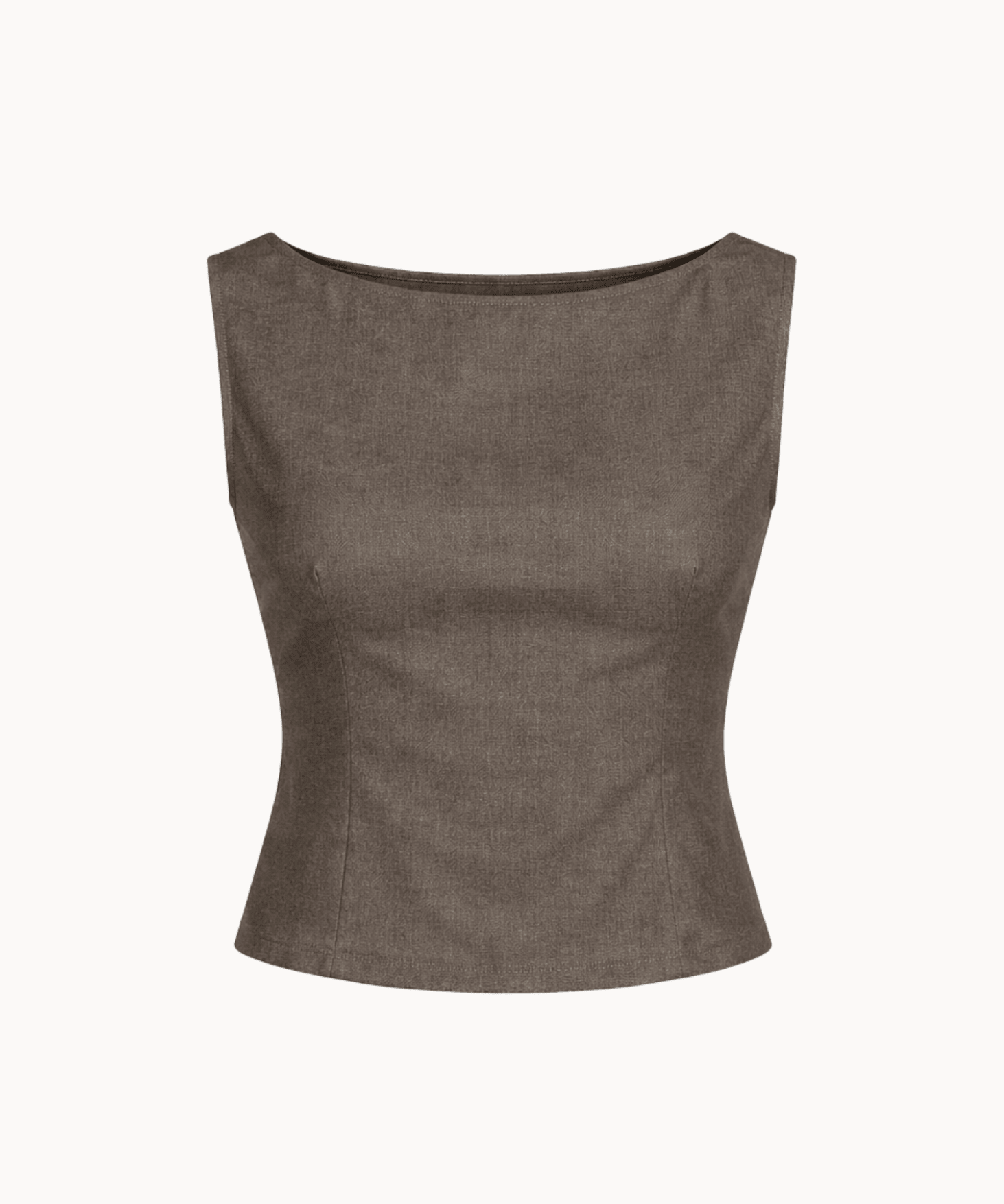 Sira Top med Åben Ryg - Mørkebrun - ByStenholt.dk