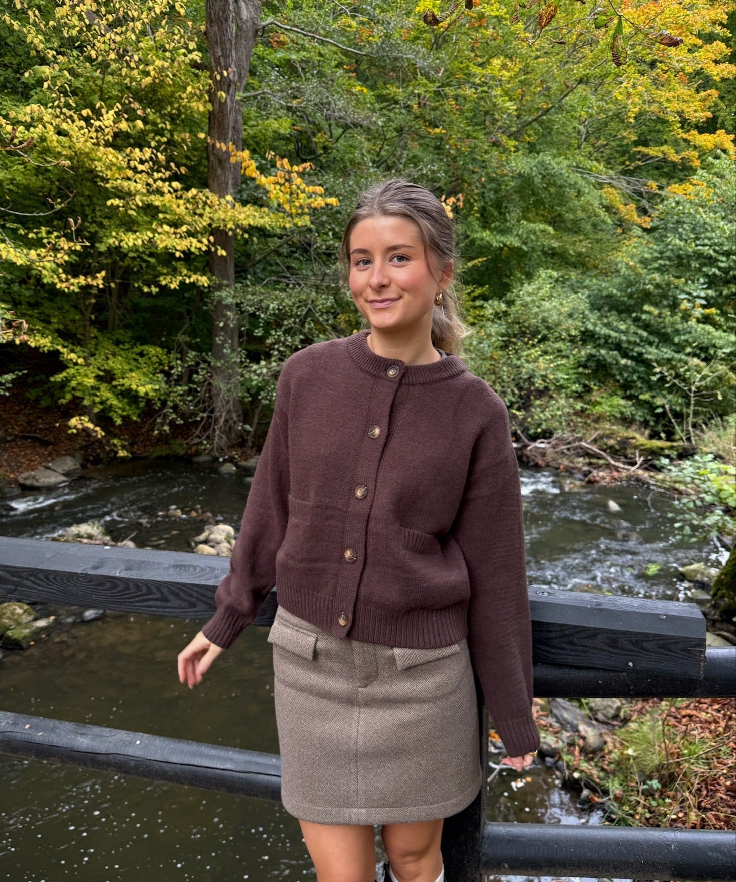 Sofia Cardigan – Brun - ByStenholt.dk