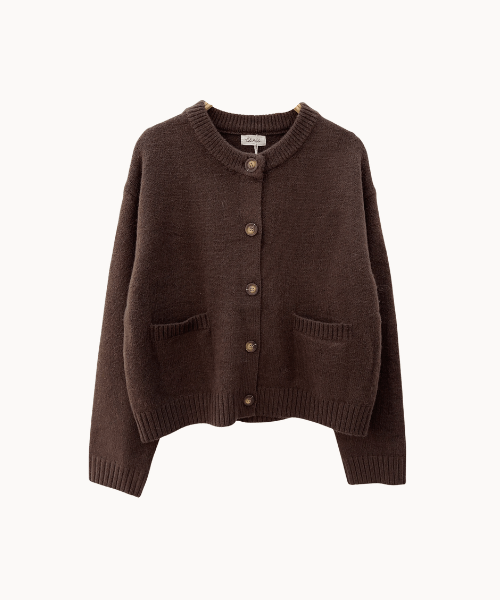 Sofia Cardigan – Brun - ByStenholt.dk