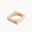 Square Chunky Bangle - Beige - ByStenholt.dk