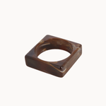 Square Chunky Bangle - Brun - ByStenholt.dk