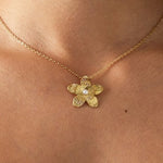 Sunflower Halskæde - Sølvbelagt - ByStenholt.dk