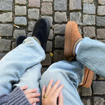 Tabita Bamsestøvler Plateau - Sort - ByStenholt.dk