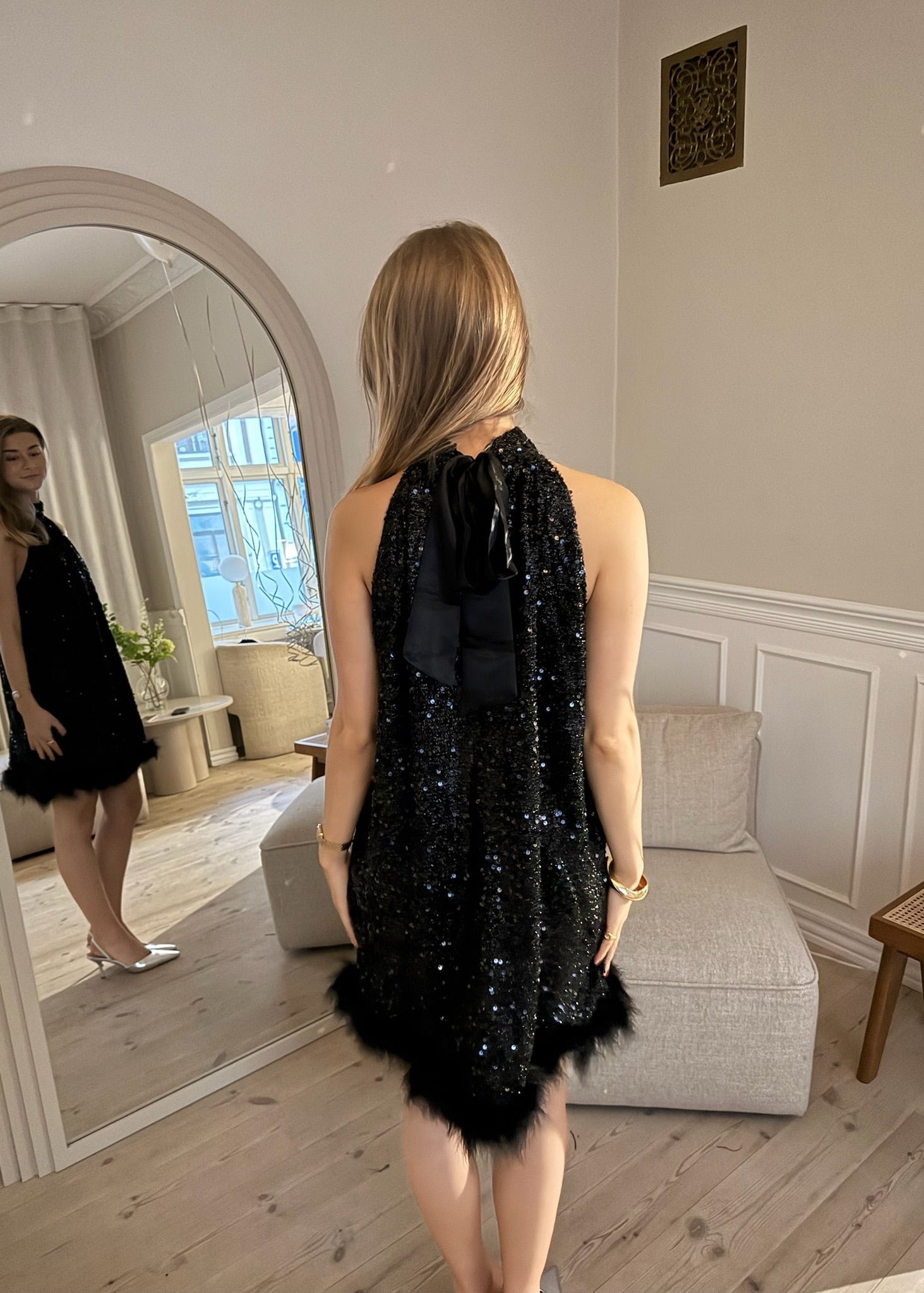 Thea Paillet Kjole - Sort - ByStenholt.dk